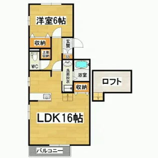 フルハウス【202号室】の間取り