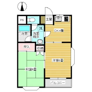 コスモウィン A棟【103号室】の間取り
