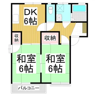 コーポSUN・FY【201号室】の間取り