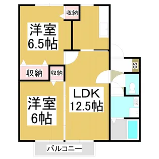 オアシスTAKE C【C211号室】の間取り