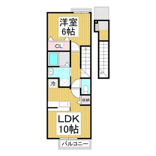 ジューエル【2階】の間取り