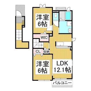 グランユウ【201号室】の間取り