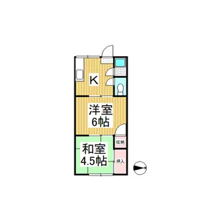 ヒノデハイツ【201号室】の間取り