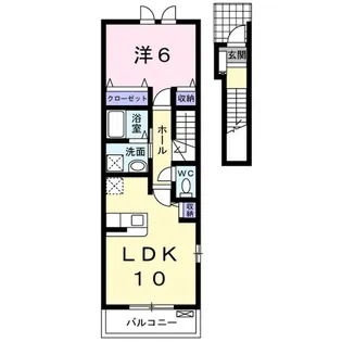 フォレ・デ・ポムC【2階】の間取り