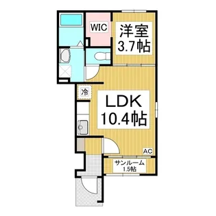 エコルポアイ N【1階】の間取り