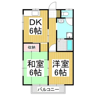 横田アパート【7号室】の間取り