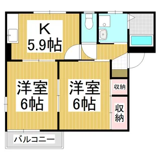 ディアス ミレニアム【101号室】の間取り