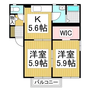 トレランス樹A【102号室】の間取り