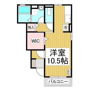ローズコート・カノンⅡ A棟【1階】の間取り