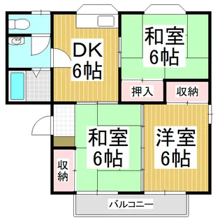 箕輪マンション【101号室】の間取り