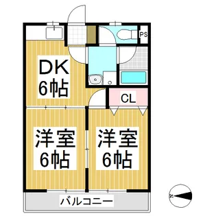 フレール北山【202号室】の間取り