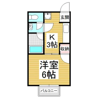 オーシャンヒルズ【105号室】の間取り