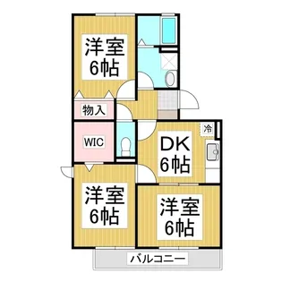 コラージュみなみ【203号室】の間取り