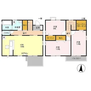 Mela Verde【B号室】の間取り