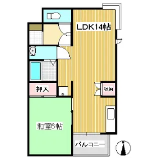 レジデンス染谷台C【302号室】の間取り