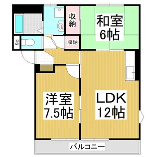 RESIDENCE筒井【205号室】の間取り