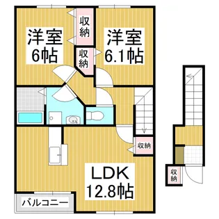 ピュアパレスⅡ【2階】の間取り