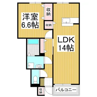 ピュアパレスⅡ【1階】の間取り