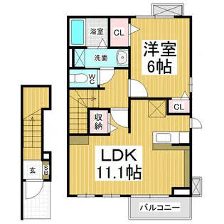 シャルマン櫻街【205号室】の間取り
