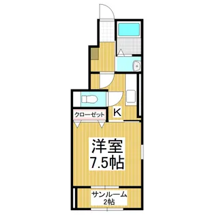 ガーデンハウス朝日山 E棟【1階】の間取り