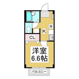 コーポラスさつき【2階】の間取り