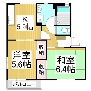 フレグランス ヒロ A【2階】の間取り