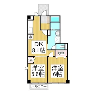 プラシード(上松)【1階】の間取り