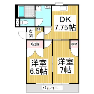 モン・リベルテ【202号室】の間取り