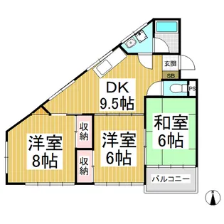 コーポ小林Ⅱ【317号室】の間取り