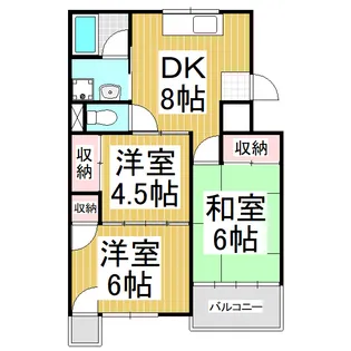 コーポ小林Ⅱ【101号室】の間取り
