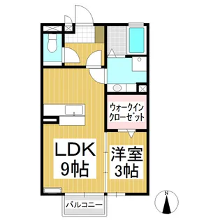 サンパティーク上田原B【206号室】の間取り