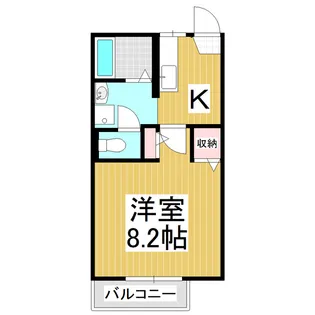 フレグランスプライム A【202号室】の間取り
