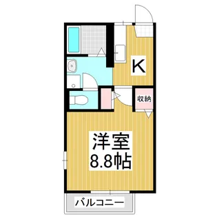 フレグランスプライム A【206号室】の間取り