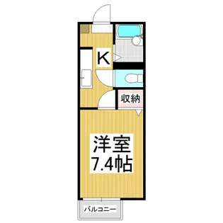 フレグランスヴィラ B【1階】の間取り