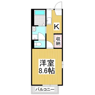 AZUMINO COURT B【2階】の間取り
