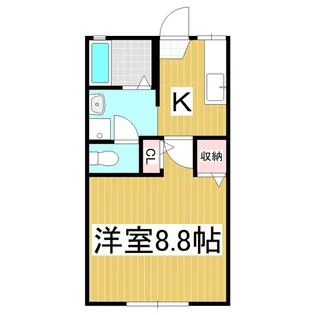 ディアスフローラ B【2階】の間取り