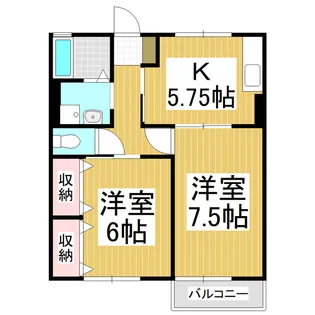 カーサポルエーラ C棟【1階】の間取り