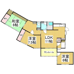 長野県塩尻市宗賀【一戸建】の間取り