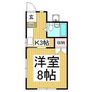 アビタシオンモーリ【202号室】の間取り