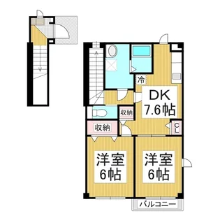 ヴァーゴHARA【2階】の間取り