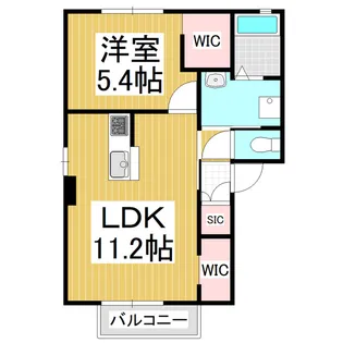 マーメイドA棟【1階】の間取り
