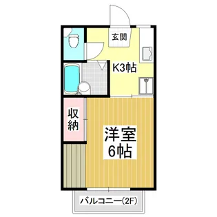 プチメゾンひろ【101号室】の間取り