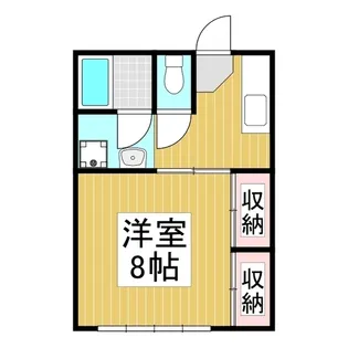 ハイツ高岡 B【5号室】の間取り