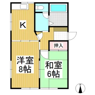 2Kの間取り画像