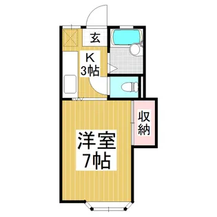 アトラスホタカ【113号室】の間取り