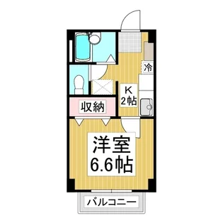 YUハイツ【1階】の間取り