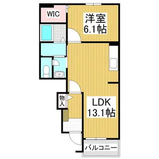 ボヌール シス【1階】の間取り