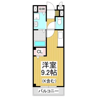 アベニールハイムB【1階】の間取り