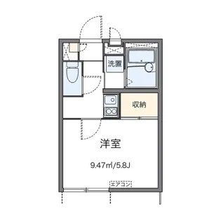 レオパレスカーマ929【102号室】の間取り