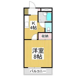 パステルコート梓【202号室】の間取り